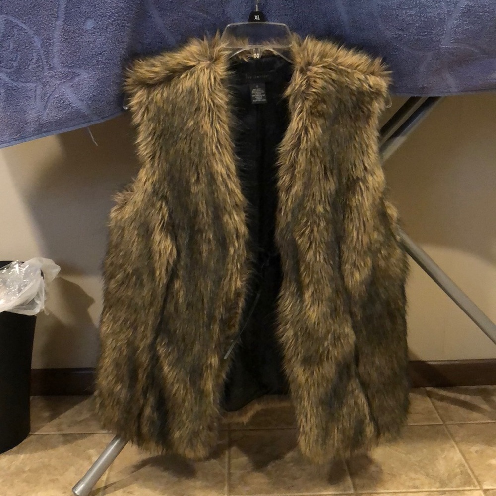 Faux fur vest